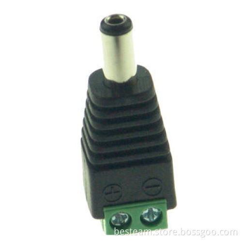 2.1 x 5.5mm DC Power Male Plug Jack Adapter Connector Socket for CCTVNew